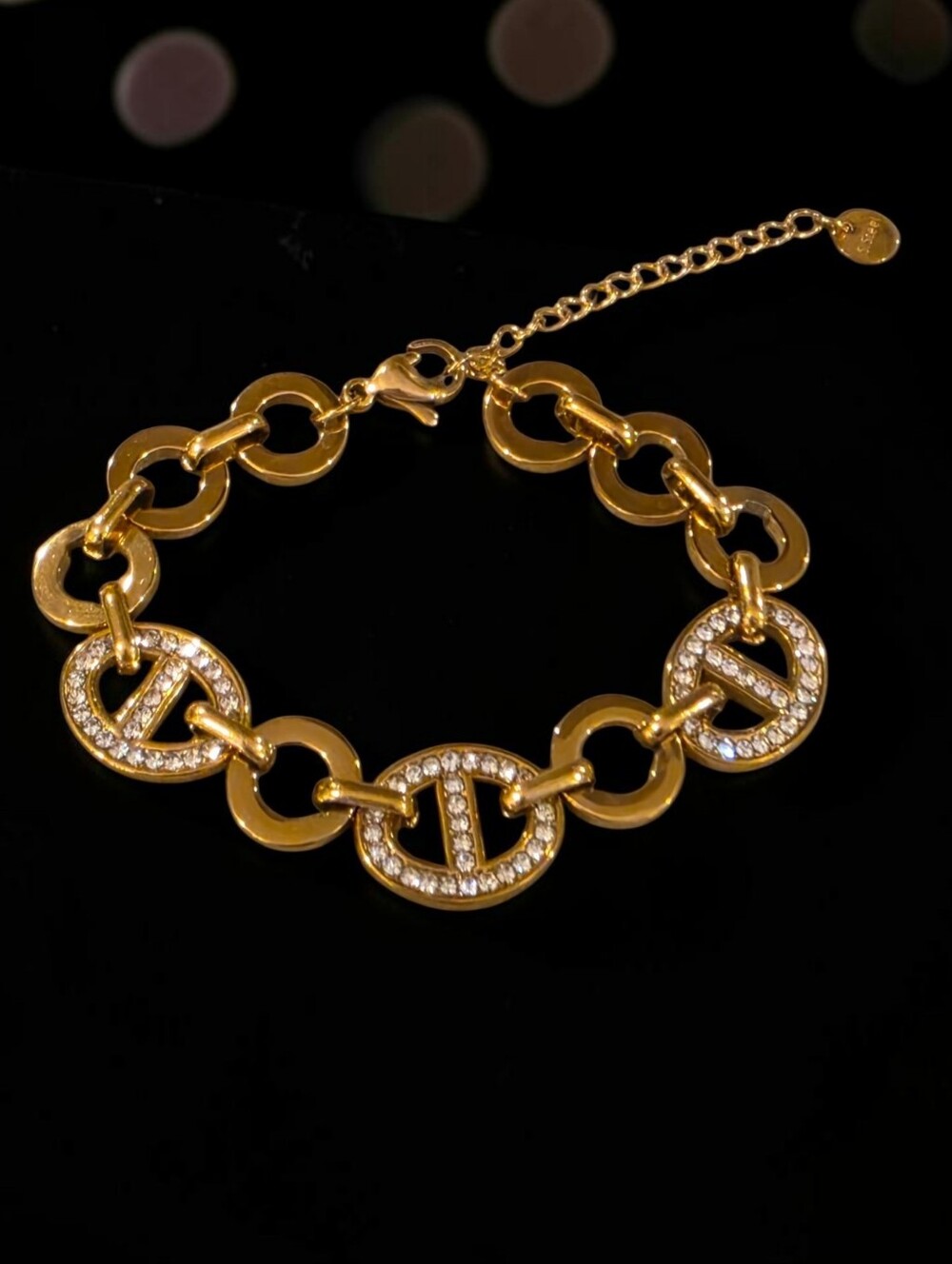 Mariner Bling Gold Bracelet